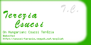 terezia csucsi business card