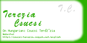 terezia csucsi business card